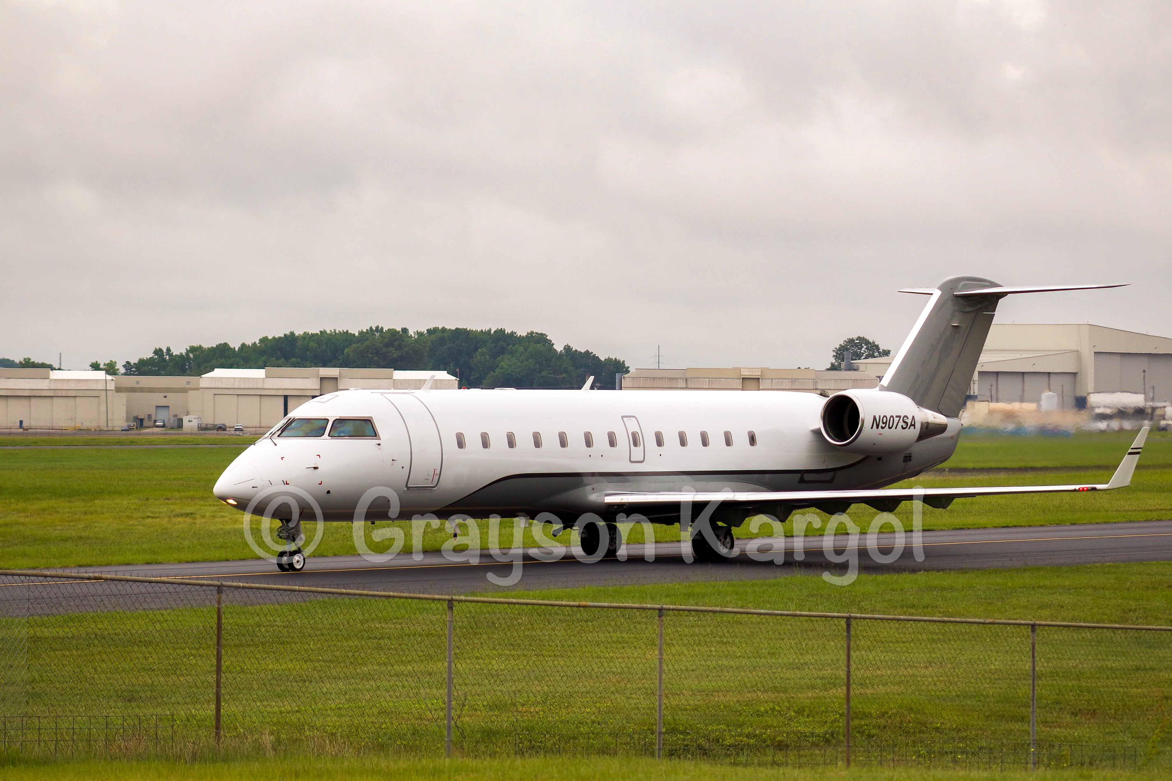 Bombardier CL-600-2B19 @ Donaldson Field Airport (KGYH) 