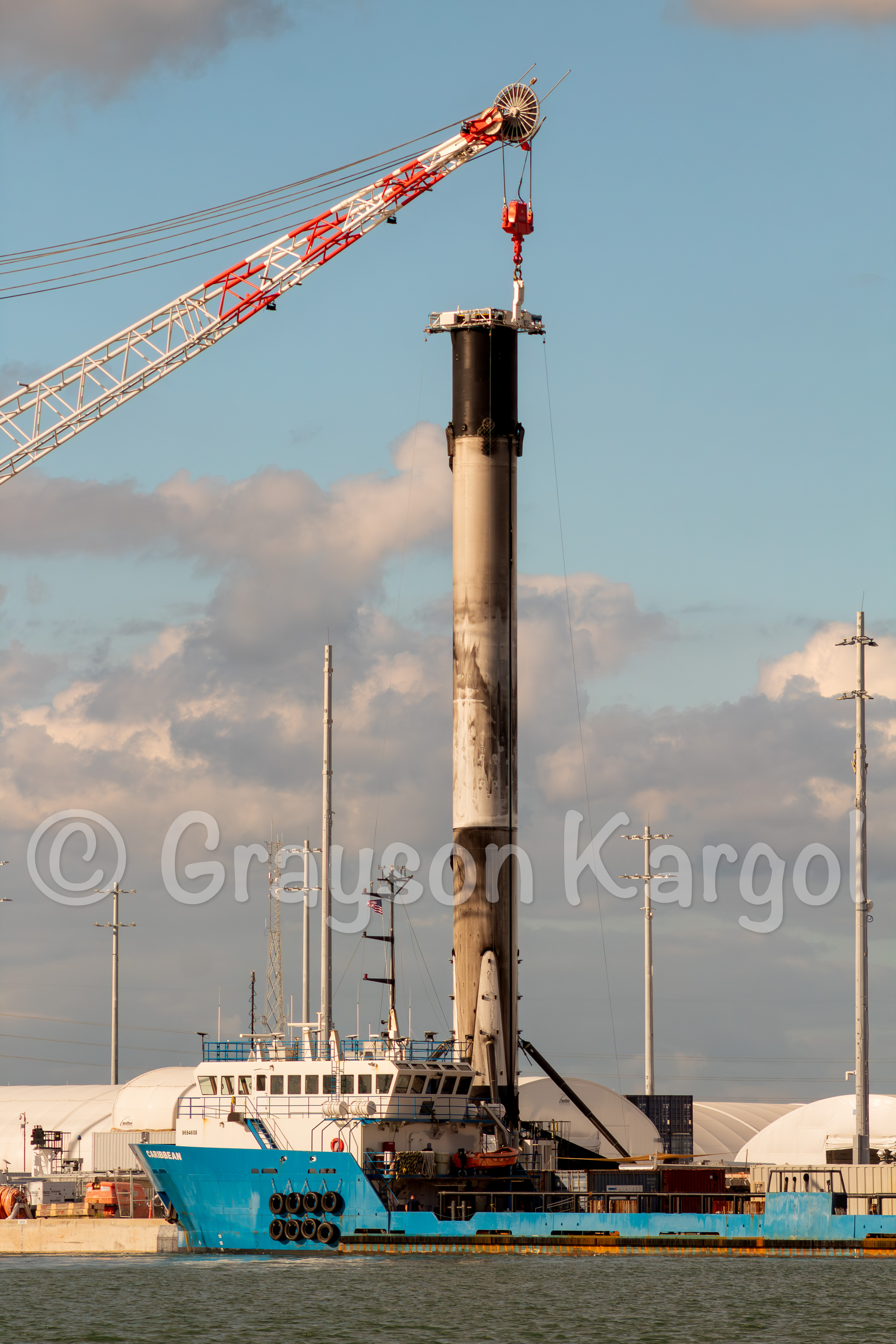 Booster B1091 w/ Caribbean @ Port Canaveral on 10/16/25